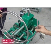 江西抚州多功能滚动式钢管弯管机 1.5kw立式圆管方管弯弧机