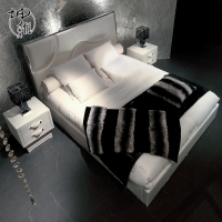 rugiano款式家具定制项目样板间别墅意大利轻奢现代卧室双人床