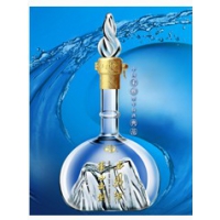 华山论剑玻璃酒瓶创意白酒瓶内置小山造型工艺酒瓶玻璃西凤酒瓶