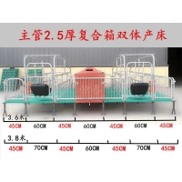 母猪产床双体产床复合保温箱猪位60誉嘉畜牧养猪设备