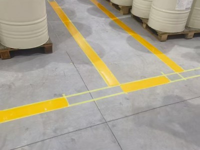 苏州吴江厂区通道划线、仓库车间地面画线、工厂停车区装卸货区标线图1