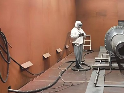 工业打砂房自动回砂喷砂设备制造安装图2