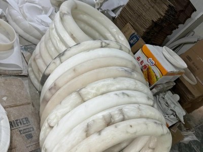 天然云石板材 西班牙雪花石灯罩 三面四面五面盒云石灯罩图4