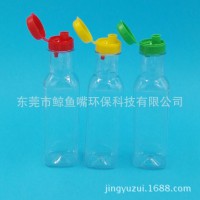 27mm口径500ML方形pet塑料瓶 500ml塑料瓶 香油瓶